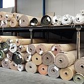 Partij rollen en coupons tapijt