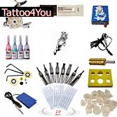 Professionele tattoo kit met 1 Tattoo Machine en accesoires