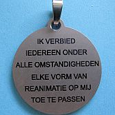 Ronde niet-reanimerenpenning
