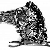 Scrap Metal Art Paardenhoofd