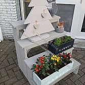 Sfeervolle steigerhouten kerstbomen