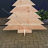 Sfeervolle steigerhouten kerstbomen