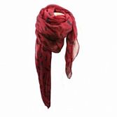 Snor sjaal - bordeaux rood