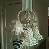 Spiegels en kerstdecoratie
