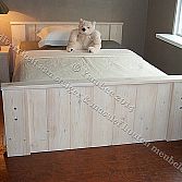 Steigerhouten bed 2-persoons Robuust