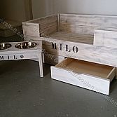 Steigerhouten hondenmand model Dorus