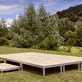 Terras podiumelement verplaatsbaar.