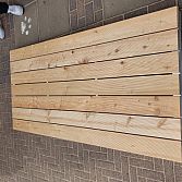 Terras podiumelement verplaatsbaar.