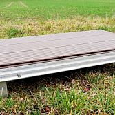 Terras podiumelement verplaatsbaar.