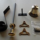 Trekbel set Messing gepolijst