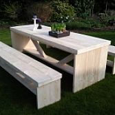 Tuin sets steigerhout