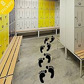 Vloerstickers voetstappen (set) 