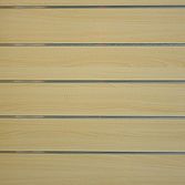 Wandplaat, presentatieplaat, MDF Slatwall 122x122 CM Ahorn