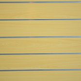 Wandplaat, presentatieplaat, MDF Slatwall 122x122 CM Beuken