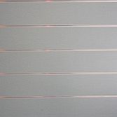 Wandplaat, presentatieplaat, MDF Slatwall 122x122 CM Grijs