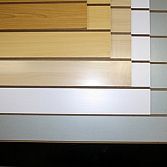 Wandplaat, presentatieplaat, MDF Slatwall 122x122 CM Wit