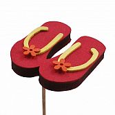 Zomerse bijsteker Slippers 7,5cm op 50cm stok
