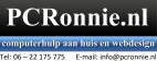 PC Ronnie, computerhulp aan huis en webdesign in Westerkwartier en Noordenveld